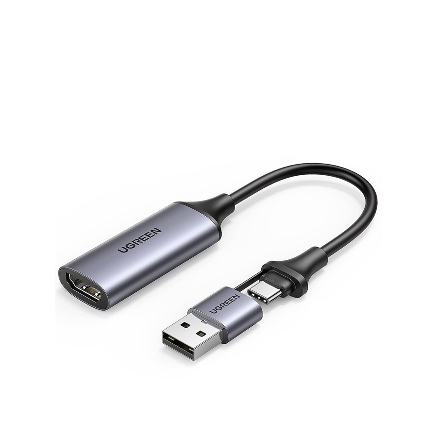 Ugreen 40189, Cáp ghi hình HDMI to USB 2.0 / Type-C Cao Cấp Chính Hãng