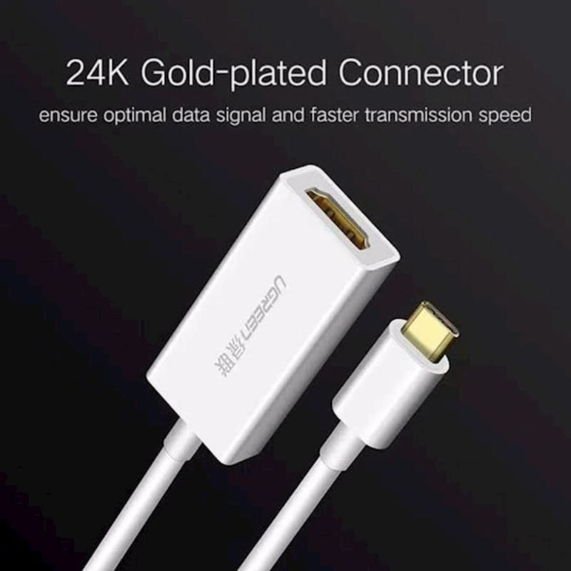 UGREEN 40273 Cáp chuyển đổi USB-C to HDMI chính hãng hỗ trợ 4k*2K