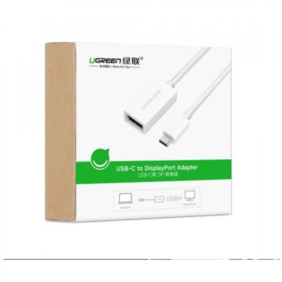 Ugreen 40372 Dây, Cáp chuyển USB-C to Displayport Cao Cấp