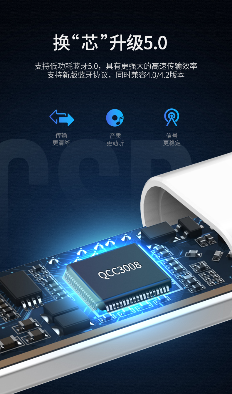 Ugreen 40854 , Bộ thu Bluetooth 5.0 cho loa, tai nghe chính hãng hỗ trợ APTX Cao Cấp