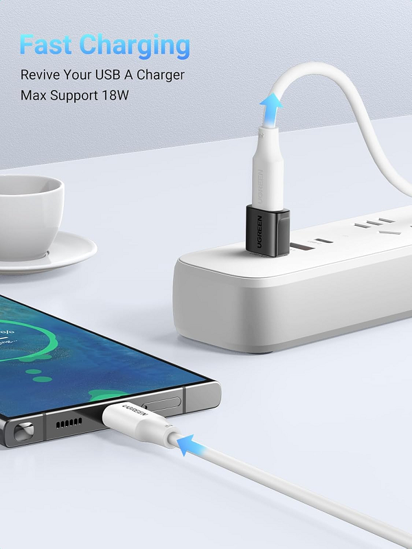 UGREEN 45275 Bộ 2 bộ chuyển đổi  USB-A  sang USB-C cao cấp