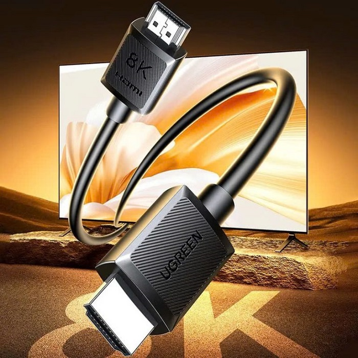 UGREEN 45435 Dây, Cáp HDMI 2.1 dài 8M 8K@60Hz 48Gbps hỗ trợ HDR eARC cao cấp