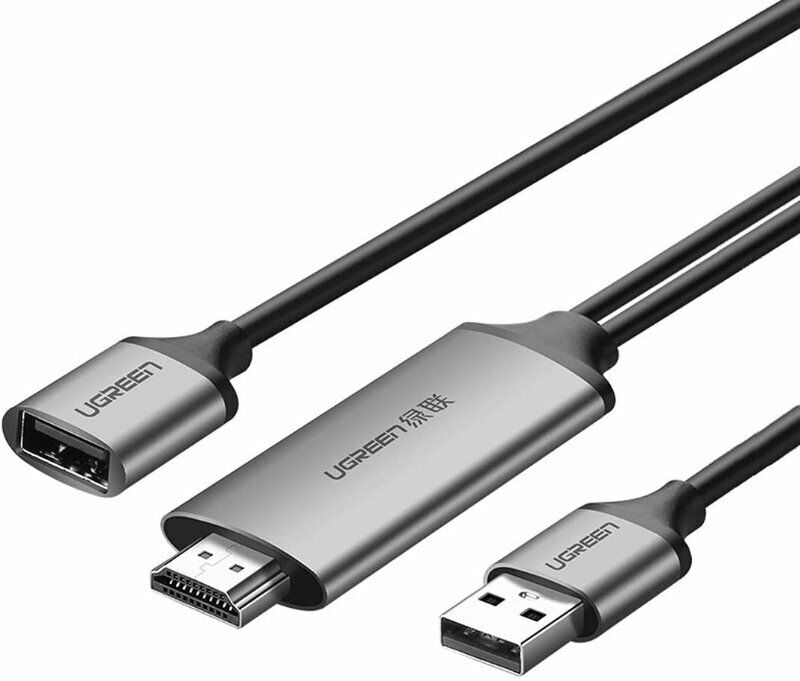 Ugreen 50291 Dây, Cáp Chuyển Đổi USB (Micro, Lightning, Type-C) to HDMI dài 1,5M