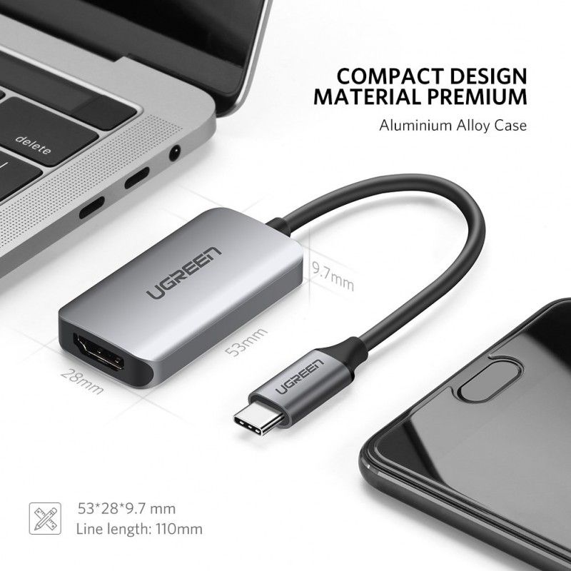 UGREEN 50314 Cáp USB-C to HDMI 2.0 4K@60Hz Cao Cấp