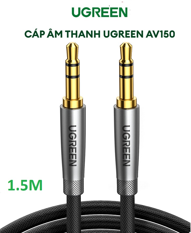 Ugreen 50356 cáp âm thanh 3,5mm  dài 1,5M chính hãng.