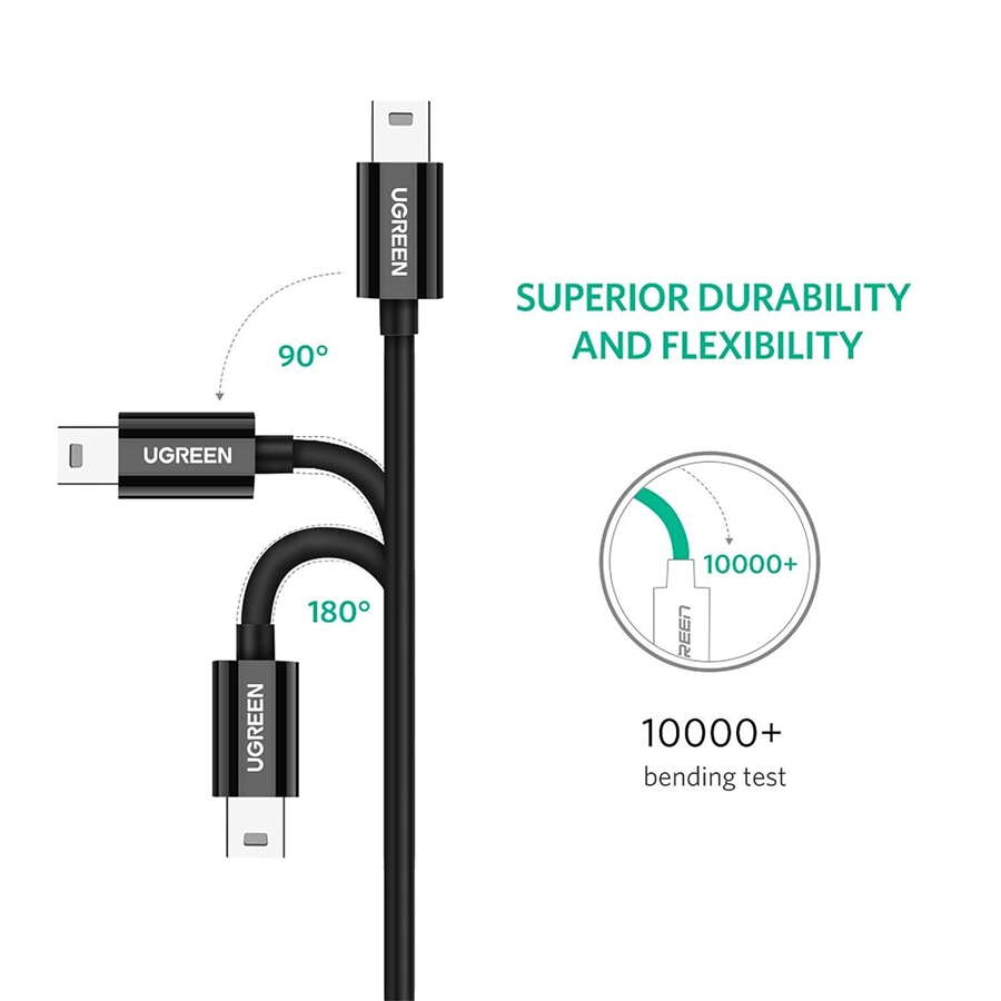 Ugreen 50445 Dây, Cáp USB-C to Mini USB Dài 1M chính hãng