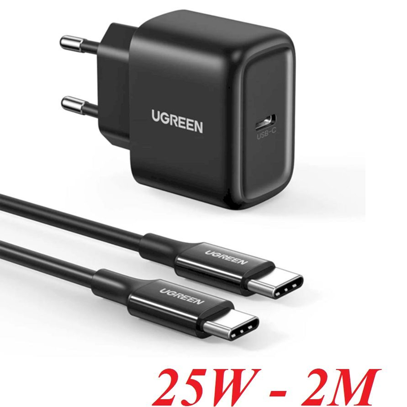 Ugreen 50576 Bộ Sạc Nhanh UGREEN PD + Cáp USB US cao cấp