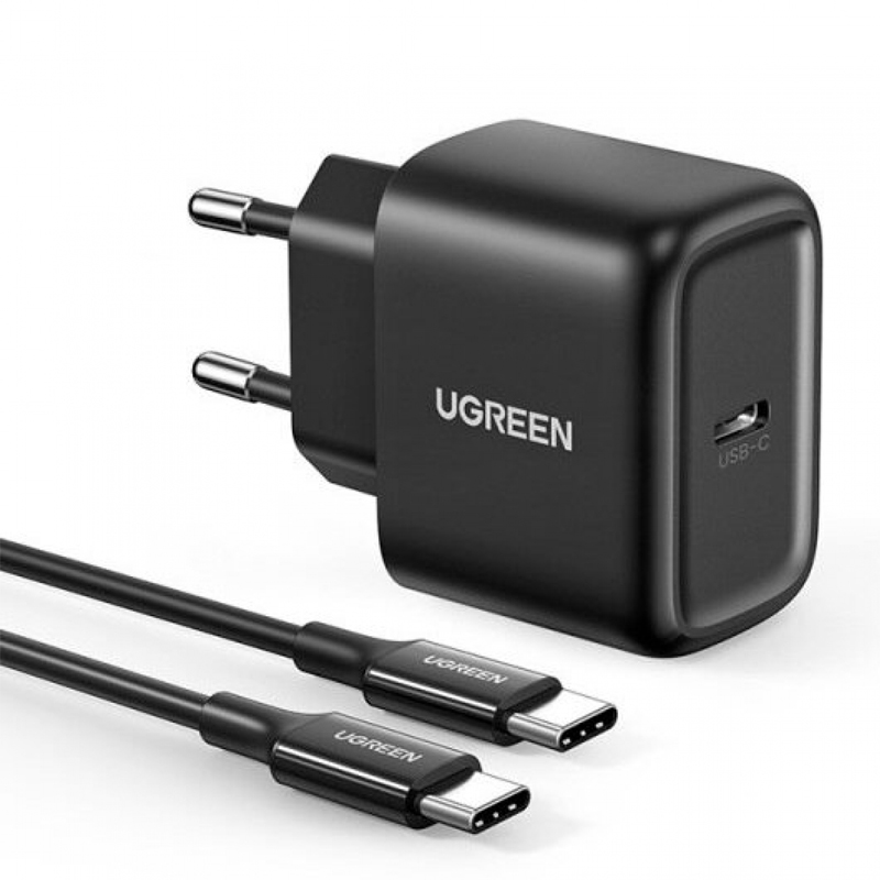 Ugreen 50581 Bộ sạc nhanh UGREEN PD + Cáp USB EU chính hãng