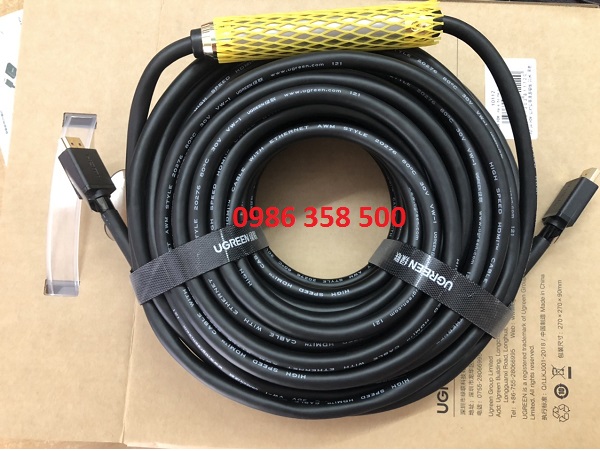 Ugreen 50764 - Dây, Cáp HDMI 40M Ugreen có IC Khuế