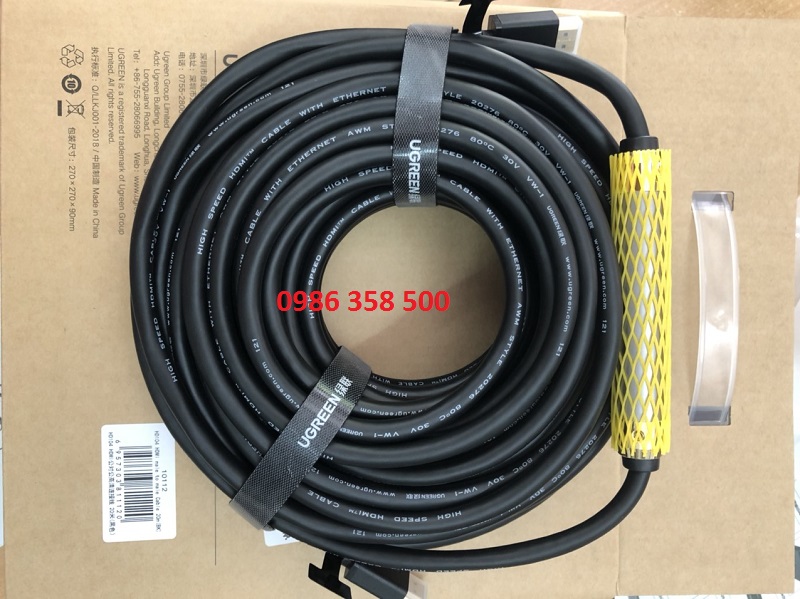 Ugreen - 50765 Dây, Cáp HDMI 50M Ugreen có IC khuế