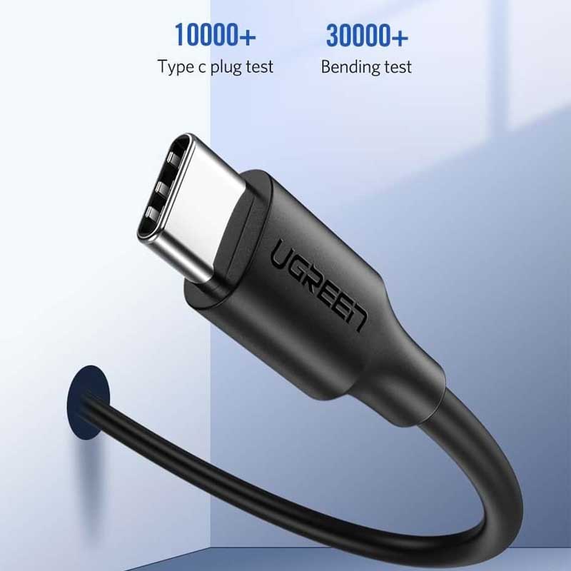 Ugreen 50997 Cáp UGREEN USB 2.0 Type C to Type C Mạ Niken 1m (Đen) chính hãng