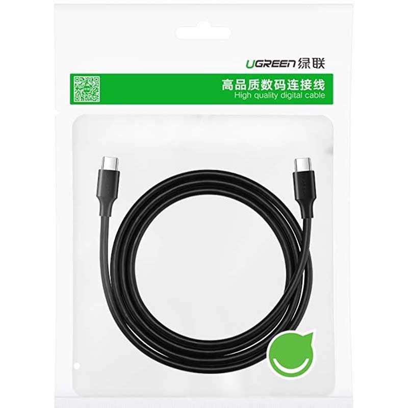 Ugreen 50997 Cáp UGREEN USB 2.0 Type C to Type C Mạ Niken 1m (Đen) chính hãng