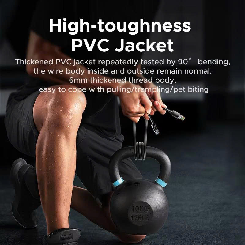 Ugreen 55159 Dây cáp mạng CAT6A UTP 5m màu đen, tròn