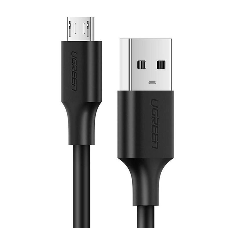 Ugreen 60138  Cáp UGREEN USB 2.0 A to Micro USB Mạ Niken 2m (Đen) chính hãng