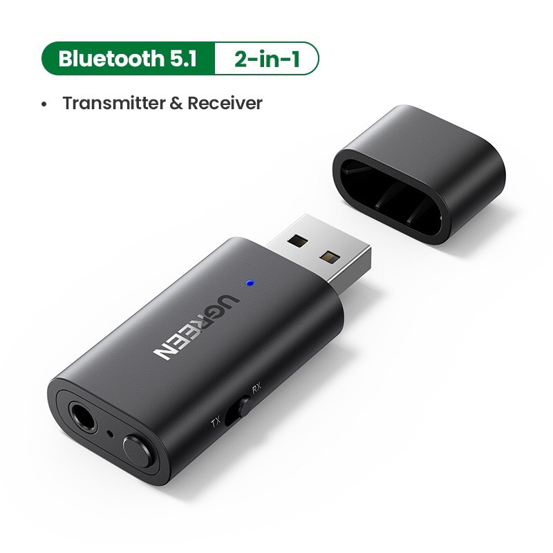 Ugreen 60300 Bộ nhận, phát tín hiệu âm thanh qua Bluetooth 5.1 (Tranmitter/Receiver)