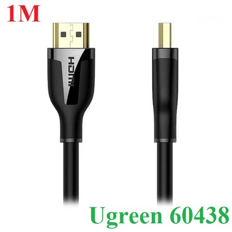 Ugreen 60438 Cáp HDMI UGREEN AM/AM 1m (Đen) hỗ trợ độ phân giải 4K/60Hz cao cấp