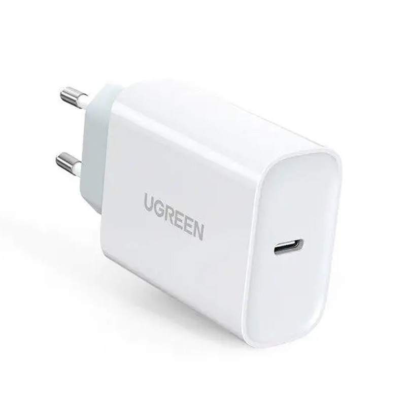 Ugreen 60467 Bộ sạc 2 cổng sạc UGREEN USB-C Wall Charger Power Adapter Foldable US (White)