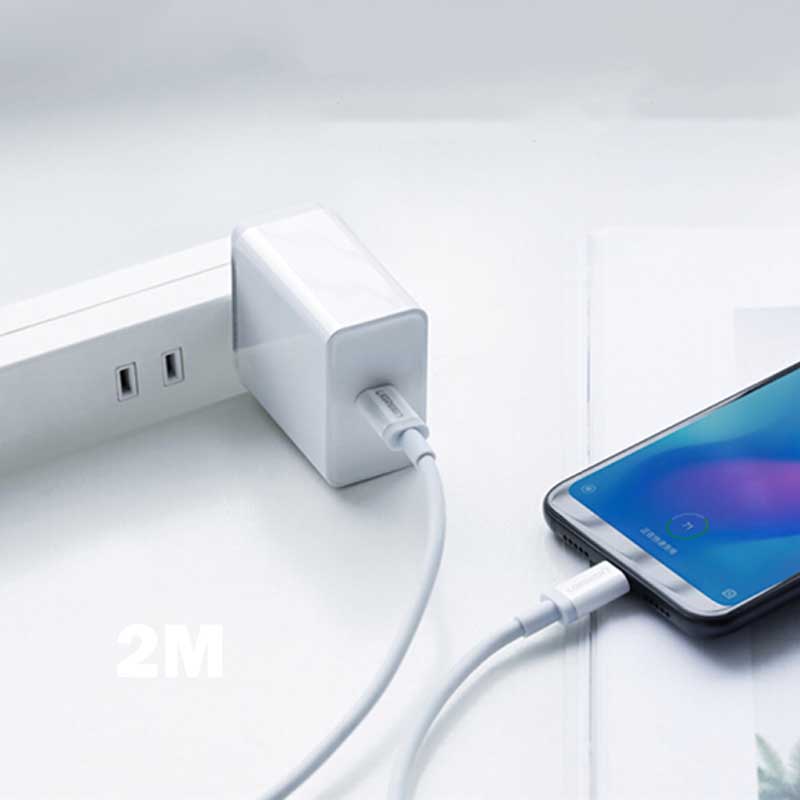 Ugreen 60517 Cáp UGREEN USB-C M/M Vỏ ABS 0.5m (Trắng) cao cấp