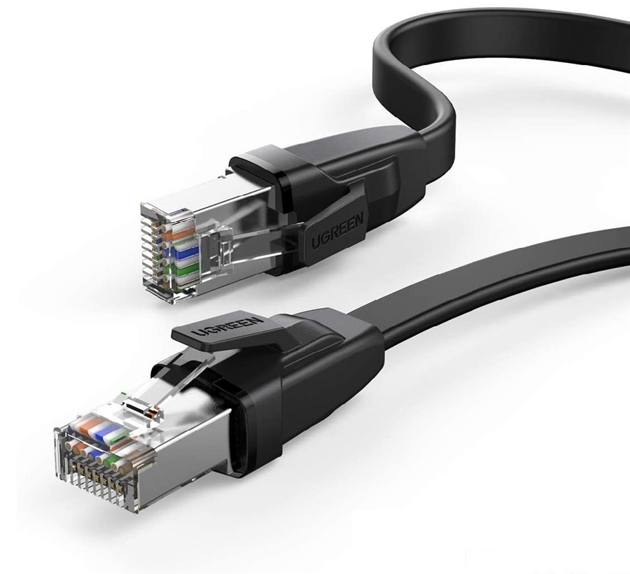 Ugreen 70672 Cáp mạng đúc sẵn dạng dẹt Cat8 dài 2M U-FTP 2000Mhz 30AWG cao cấp