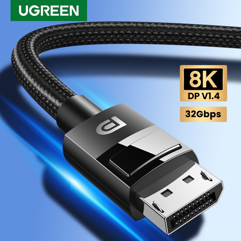 Ugreen 80390 Cáp Displayport 1.4 dài 1m hỗ trợ 8K@60Hz