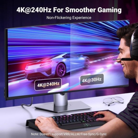 UGREEN 80397 DisplayPort to HDMI 8K Cable 2m  chính hãng