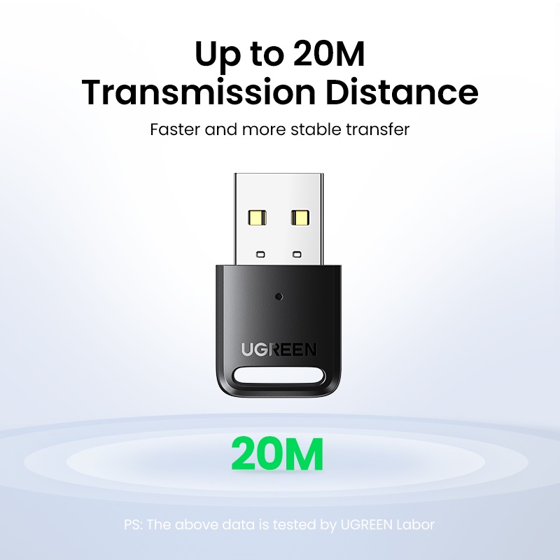 Ugreen 90225 Thiết bị USB Bluetooth 5.3 Dongle cho PC cao cấp