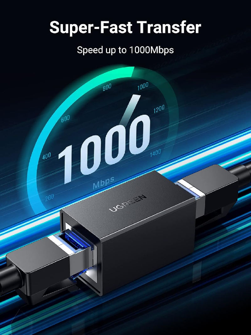Ugreen 90821 Đầu nối dây mạng RJ45 chuẩn 10/100/1000Mbps chính hãng (2 chiếc/túi)