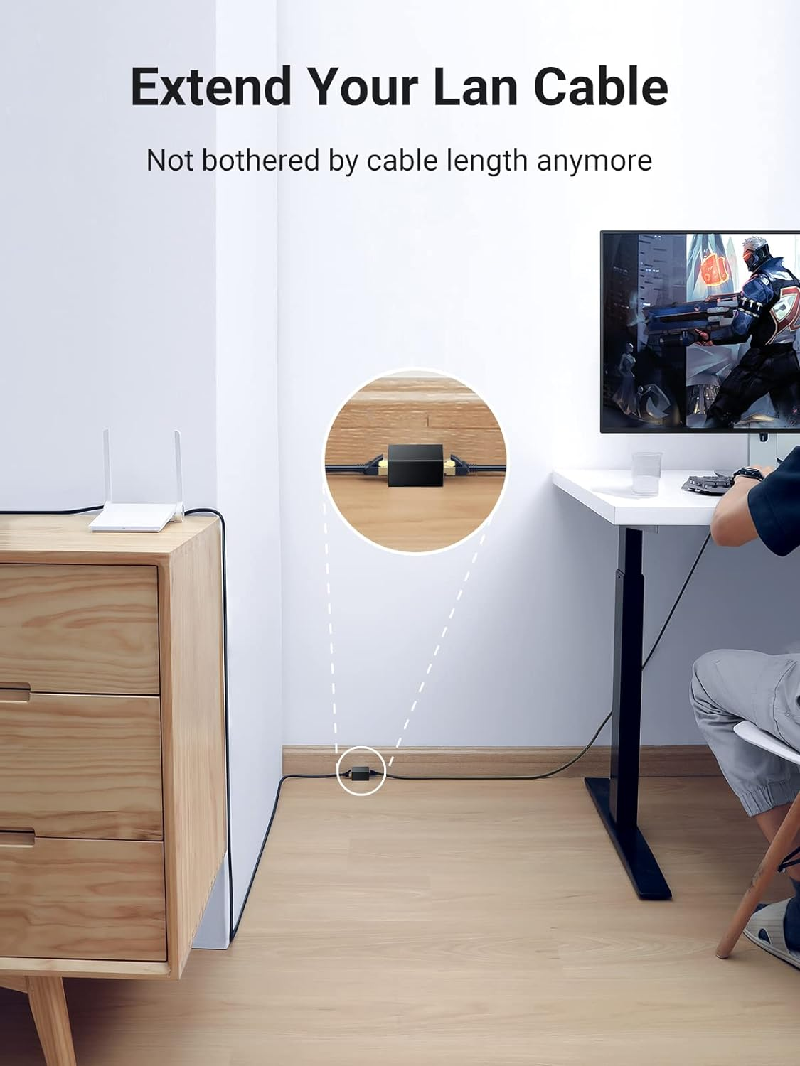 Ugreen 90821 Đầu nối dây mạng RJ45 chuẩn 10/100/1000Mbps chính hãng (2 chiếc/túi)