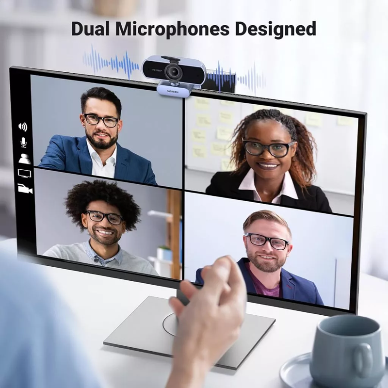 Webcam HD 1080P@30Hz cho PC, lấy nét cố định Ugreen CM678/15728 cao cấp