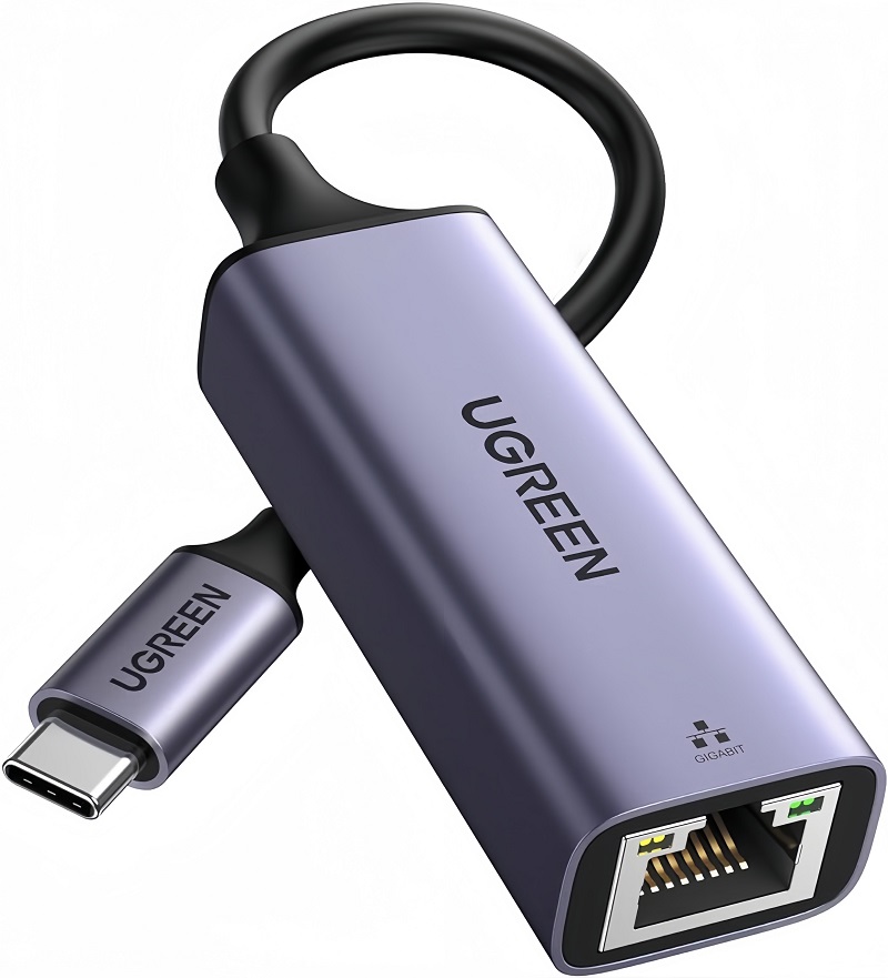 Ugreen 50737 cáp chuyển USB Type-C to LAN hỗ trợ 1000 Mbps bọc vỏ nhôm cao cấp