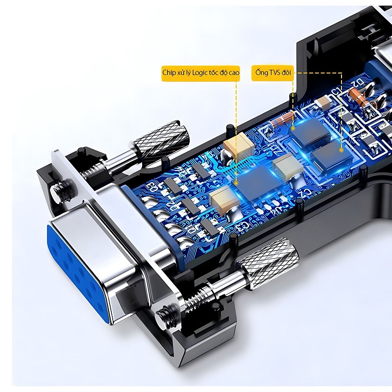 Ugreen 80110 bộ chuyển RS232 DB9 sang RS485 adapter cao cấp