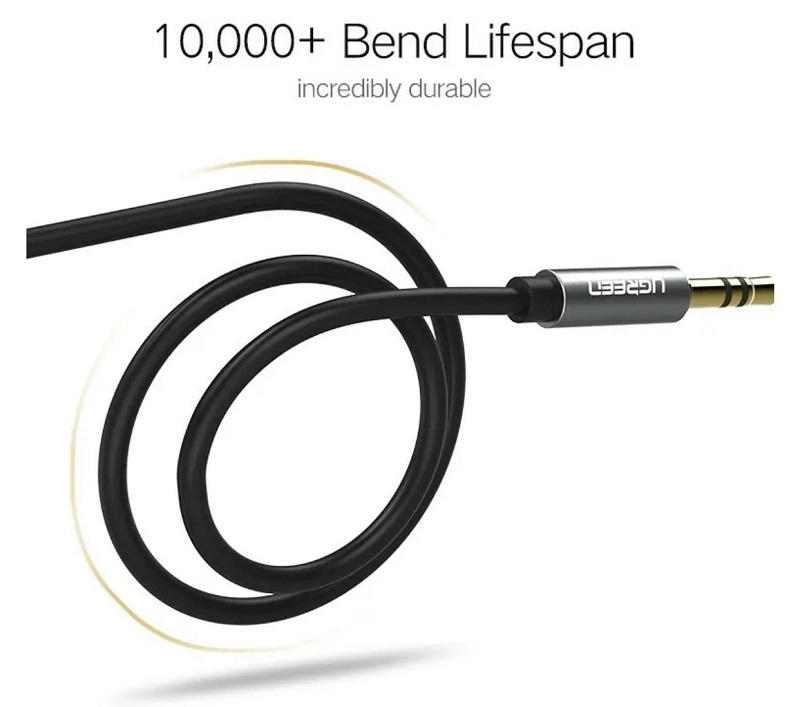 Ugreen 10733 cáp audio 2 đầu 3.5mm dài 1m(màu đen)