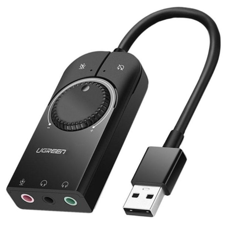 UGREEN 40964 Card Sound USB 2.0  Mic&Loa chính hãng