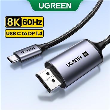 25157 Ugreen Cáp chuyển đổi typeC sang Displayport DP 8K60Hz dài 1M