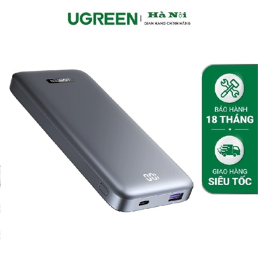 Ugreen 60689 Pin sạc dự phòng PD 20W+22.5W 2 cổng USB-A & USB-C 10000mAh sạc nhanh 2 chiều  cao cấp