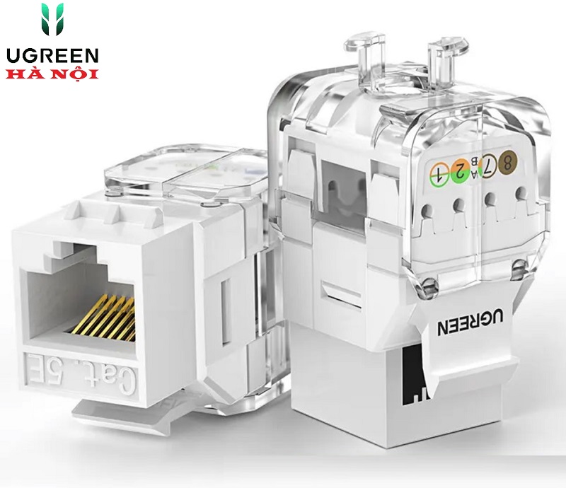 80449 Nhân ổ cắm mạng CAT5e Ugreen chụp trong