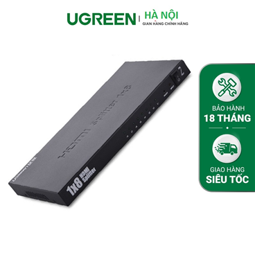 Bộ chia 1 ra 8 cổng HDMI 1.4 Chính hãng Ugreen 40203 hỗ trợ 4Kx2K@30Hz Chính Hãng