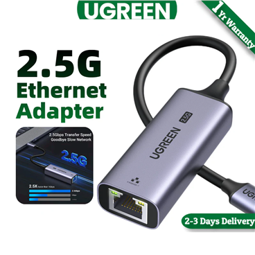 Bộ chuyển đổi UGREEN 25052 USB Type C sang mạng Gigabit 2.5G