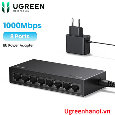 Bộ (Switch) chia mạng 8 cổng 10/100/1000Mbps Ugreen 35499EU cao cấp