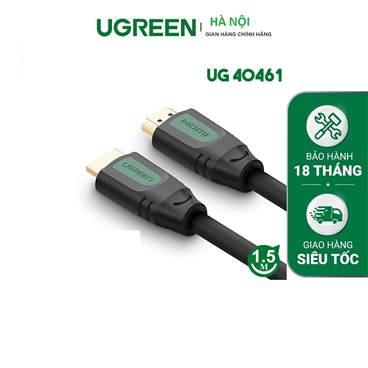 Ugreen 40461 Cáp HDMI 2.0 dài 1,5M hỗ trợ 4Kx2K chính hãng cao cấp