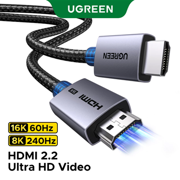 Cáp HDMI 2.2 Ugreen HD186 65900 dài 2M 4K@480Hz 8K@240Hz cao cấp