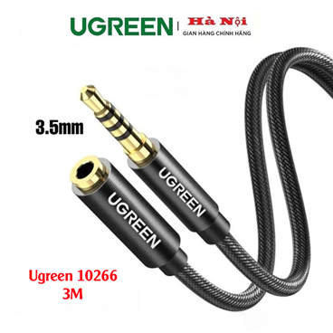 Cáp nối dài âm thanh AUX 3.5mm Ugreen 10266 dài 3M