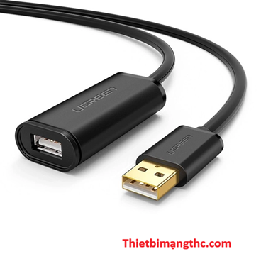 Cáp USB nối dài 5m có chíp khuếch đại chính hãng Ugreen 10319 cao cấp