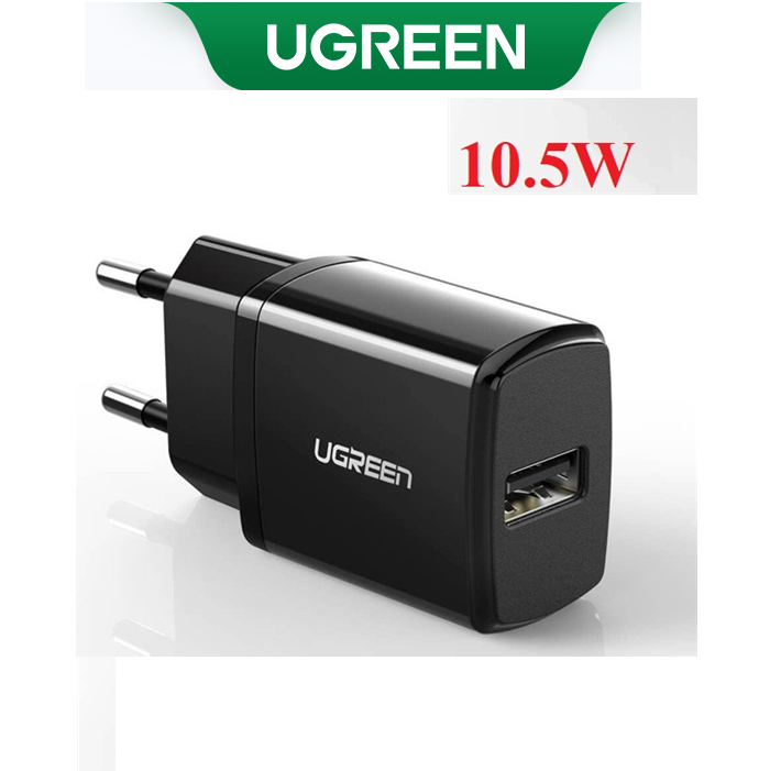 Củ sạc điện thoại 5V/2.1A công suất 10.5W USB-A Ugreen 50459 cao cấp