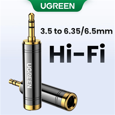 Đầu chuyển đổi 3.5mm dương sang 6.35/6.5mm âm Ugreen 60711 cao cấp