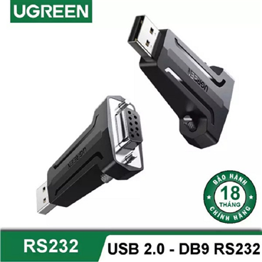 Đầu chuyển đổi USB 2.0 sang RS 232 Com âm DB9 rs232 Ugreen 80111 chính hãng