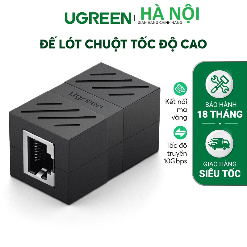 Đầu nối dây mạng chính hãng Ugreen 20390 màu đen cao cấp