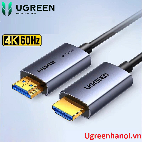 Dây, cáp HDMI 2.0 Quang AOC Ugreen 45512 HD178 dài 100M - Truyền Tín Hiệu 4K@60Hz cao cấp