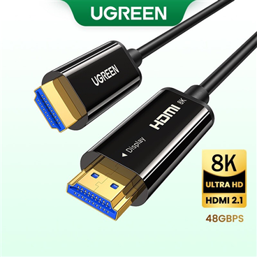 Dây, Cáp HDMI 2.1 sợi quang 15M Ugreen 8K/60HZ 80407 cao cấp