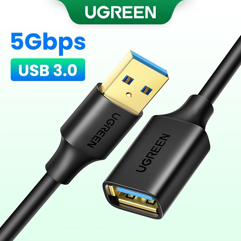 Dây, Cáp nối dài USB 3.0 dài 1,5m âm dương Ugreen 30126 chính hãng